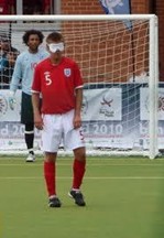 Robin Williams, blind footballer
